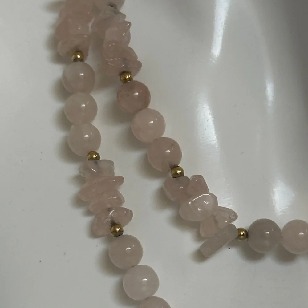 JADE Pink Beaded Necklace